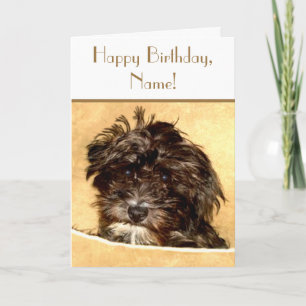 Schnoodle Anniversaire Carte texte personnalisable
