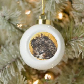 Schnoodle-Ball-Ornament Keramik Kugel-Ornament