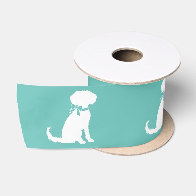 Schnoodle Dog Puppy Satinband (Spule)