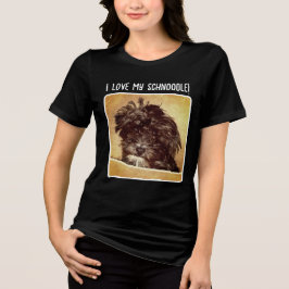 Schnoodle Dog Women's Tri-Blend Shirt