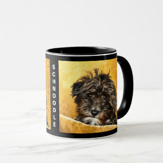 Schnoodle Hund Personalisierter Kombi-Becher Tasse