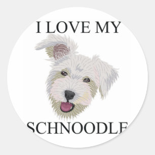 SCHNOODLE Liebe! Runder Aufkleber