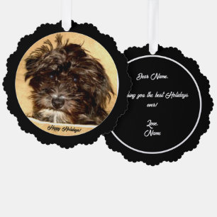 Schnoodle Papier-Ornament Karte