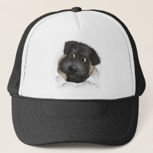Schnoodle (schwarz) heraus sprengend truckerkappe