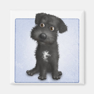 Schnoodle (Schwarzes) Magnet