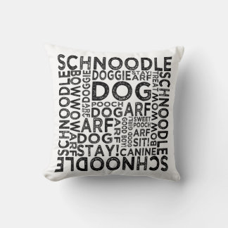 Schnoodle Typografie Kissen