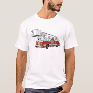 Schnorchel-Hook und Ladenfeuer-Cartoon T-Shirt