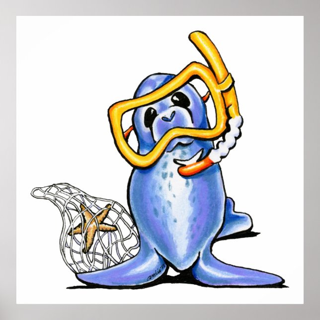 Schnorchel Siegel Poster (Vorne)