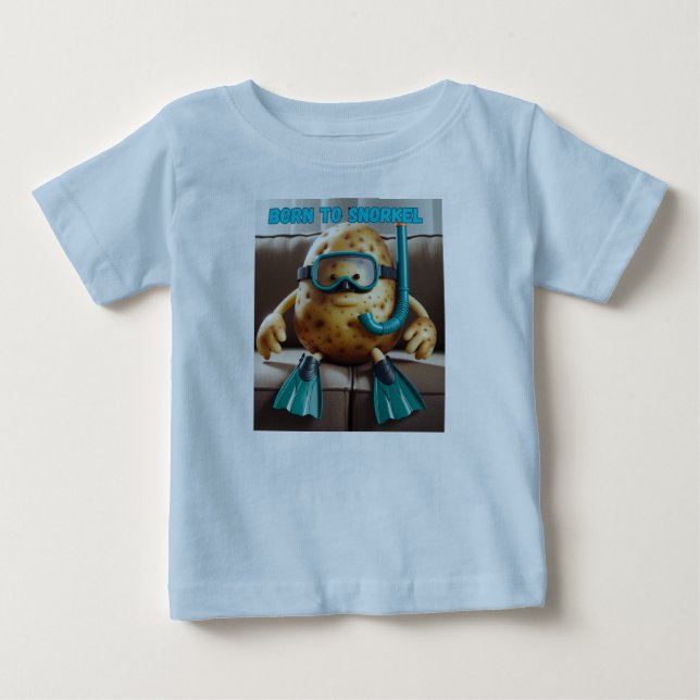 Schnorcheljugend geboren baby t-shirt (Vorderseite)