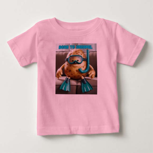 Schnorchelkartoffel ist geboren baby t-shirt (Vorderseite)
