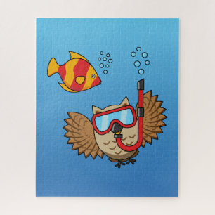 Schnorchelmaske und tropische Fische
