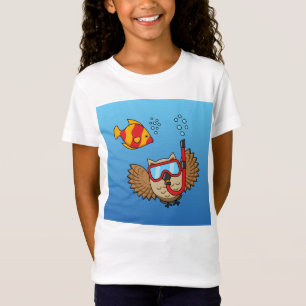 Schnorchelmaske und tropische Fische T-Shirt