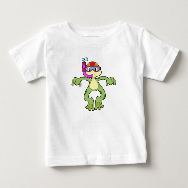 Schnorcheln Baby T-shirt (Vorderseite)