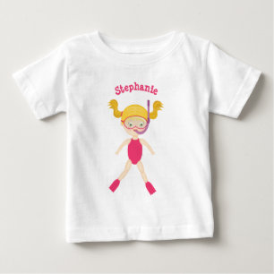 Schnorcheln Girl Beach Party Baby T-shirt