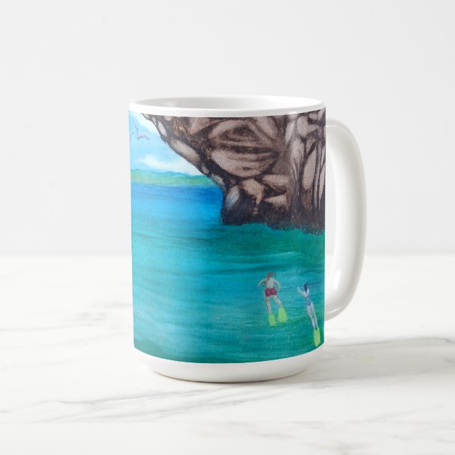 Schnorcheln im Paradies Kaffeetasse (VorderseiteRechts)