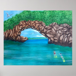 Schnorcheln in Wunderland Poster