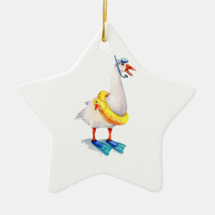 Schnorcheln Keramikornament