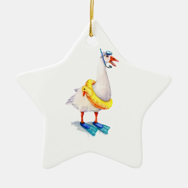 Schnorcheln Keramikornament (Vorne)