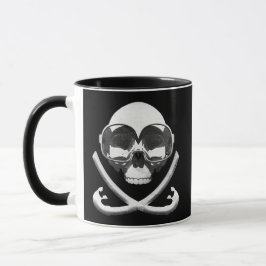 Schnorcheln und Tauchen Piratenflagge Tasse