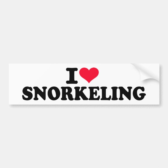 Schnorchelnde Liebe I Autoaufkleber (Vorne)