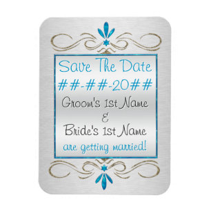 Schnörkel des Judentums - Save the Date - Personal Magnet