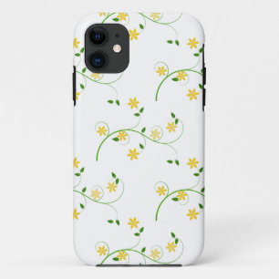 Schnörkel und Blume iPhone 11 Hülle
