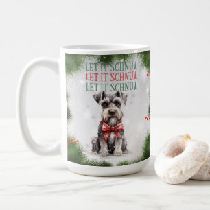Schnuazer Funny Chien Pun de Noël Café Mug