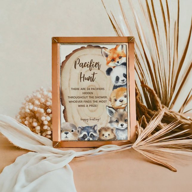 Schnuller Hunt Woodland Tierthemenzeichen Poster (Von Creator hochgeladen)