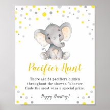 Schnuller Jagd Spiel Gelber Punkt Elephant Babydus