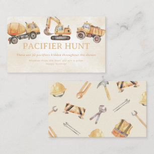 Schnuller-Jagdspiel Begleitkarte