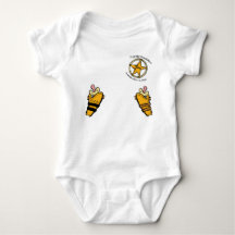 Schnuller Sheriff Cowboy Cowgirl Baby Jumpsuit