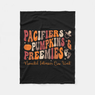 Schnullers Pumpkins Preemies Nicu Nurse Halloween Fleecedecke