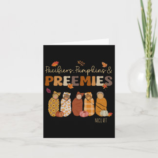 Schnullers Pumpkins Preemies Nicu Rt Fall Thanksgi Karte