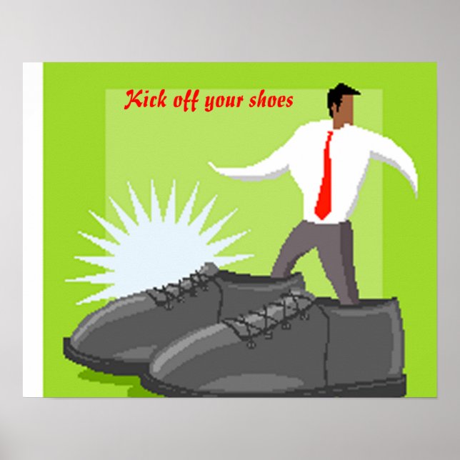 Schnuppern Sie Ihre Schuhe an! Poster (Vorne)