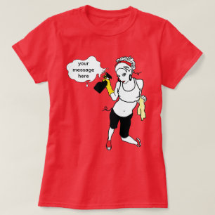 Schnur, die persönliche Mitteilung säubert T-Shirt