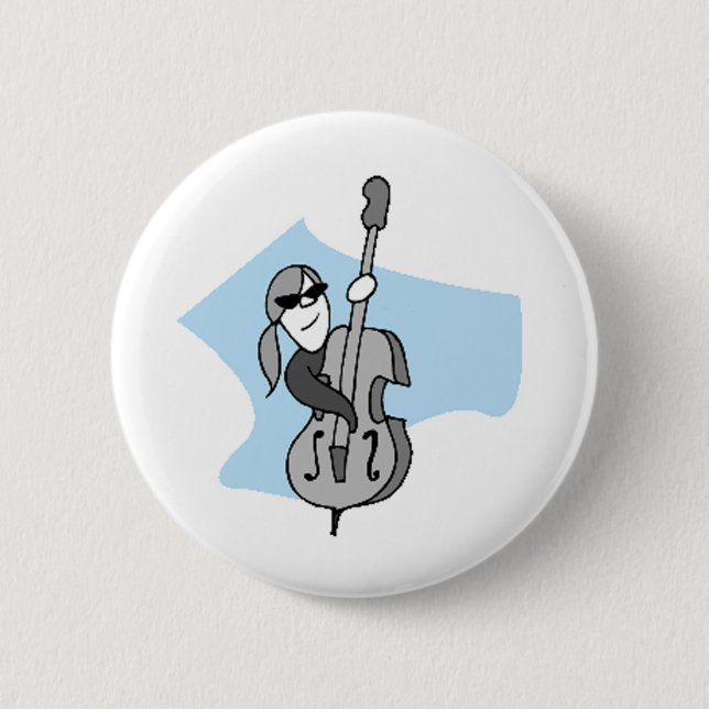 Schnur-Instrument-Doppelter Baß Button (Vorderseite)