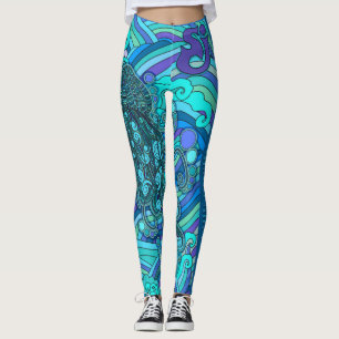 Schnur-Käse-Vorfall-Quallen-Quallen SCI Leggings