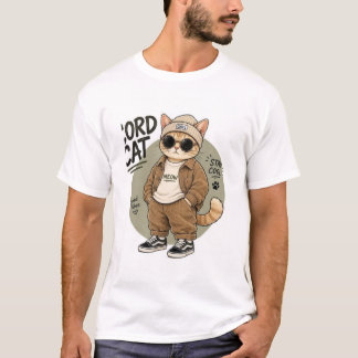 Schnur Katze T-Shirt