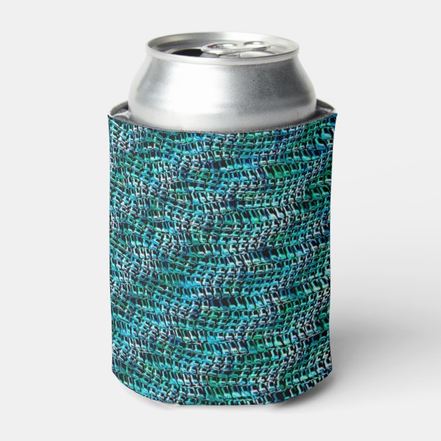 Schnüre und gewellte Grassackenmasche, Cyangrün Dosenkühler (Kanne Vorderseite)