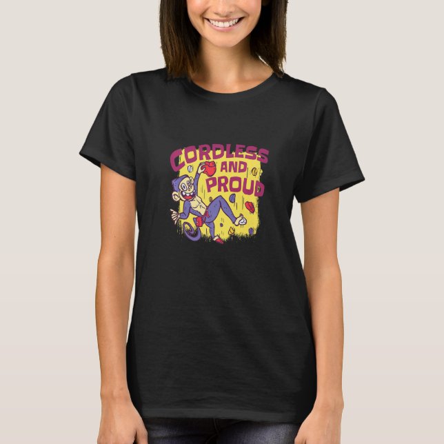 Schnurlos und stolz, bouldering und rock Climbing T-Shirt (Vorderseite)