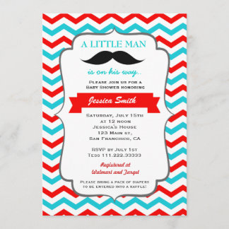 Schnurrbart-Babyparty-Einladung Einladung