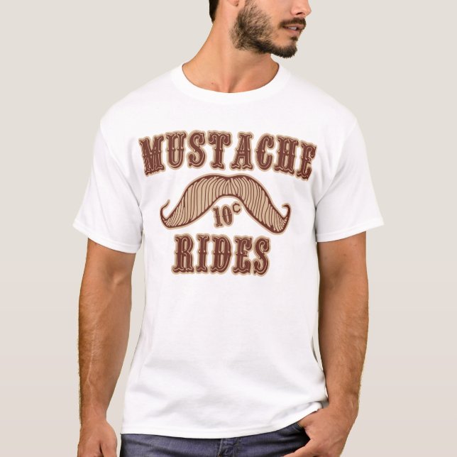 Schnurrbart-Fahrten T-Shirt (Vorderseite)