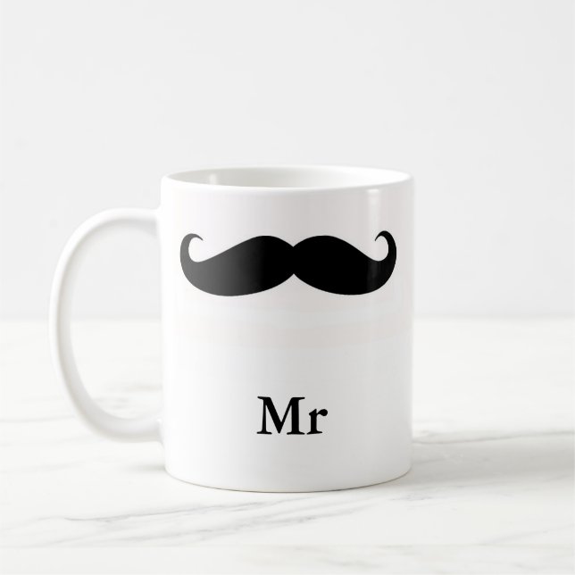 Schnurrbart-Herr Mug Kaffeetasse (Links)