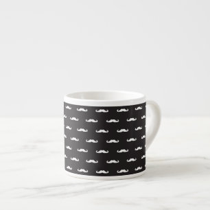 Schnurrbart-Hipster-Muster Espressotasse