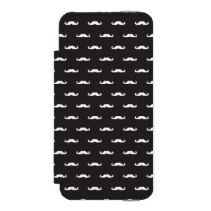 Schnurrbart-Hipster-Muster Incipio Watson™ iPhone 5 Geldbörsen Hülle