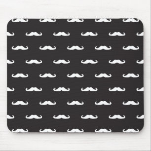 Schnurrbart-Hipster-Muster Mousepad