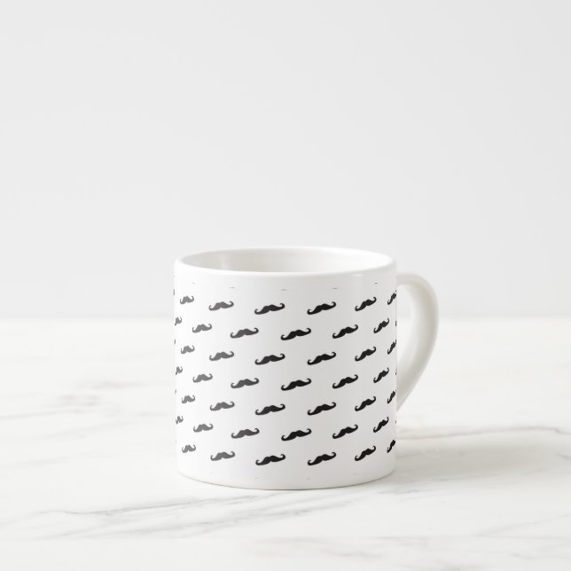 Schnurrbart-Hipstermuster 2 Espressotasse (Vorderseite Rechts)