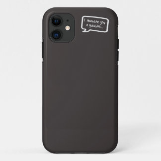 Schnurrbart I Sie ein Fragenminigrau Case-Mate iPhone Hülle