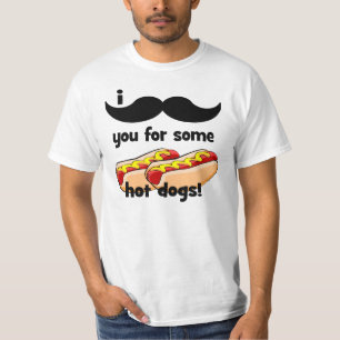 Schnurrbart I Sie für einige Würstchen! T-Shirt