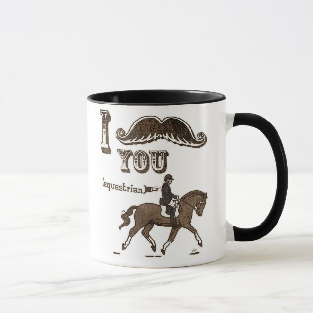 Schnurrbart I Sie Reiter Tasse (Rechts)